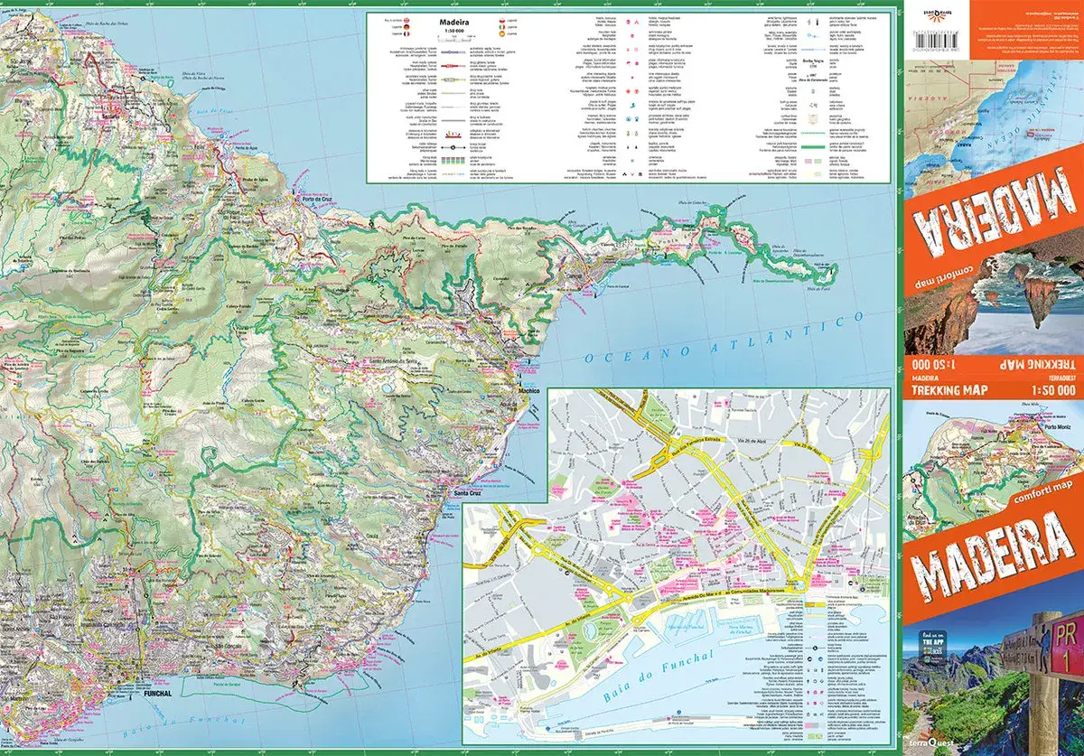 Mapa regionów Madery noclegi